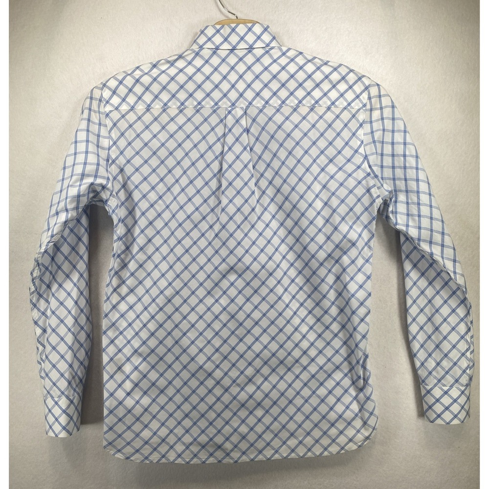 Vintage‎ Hilfiger Luxurious Button-Up Shirt Blue Geometric Large C79 - Picture 8 of 9